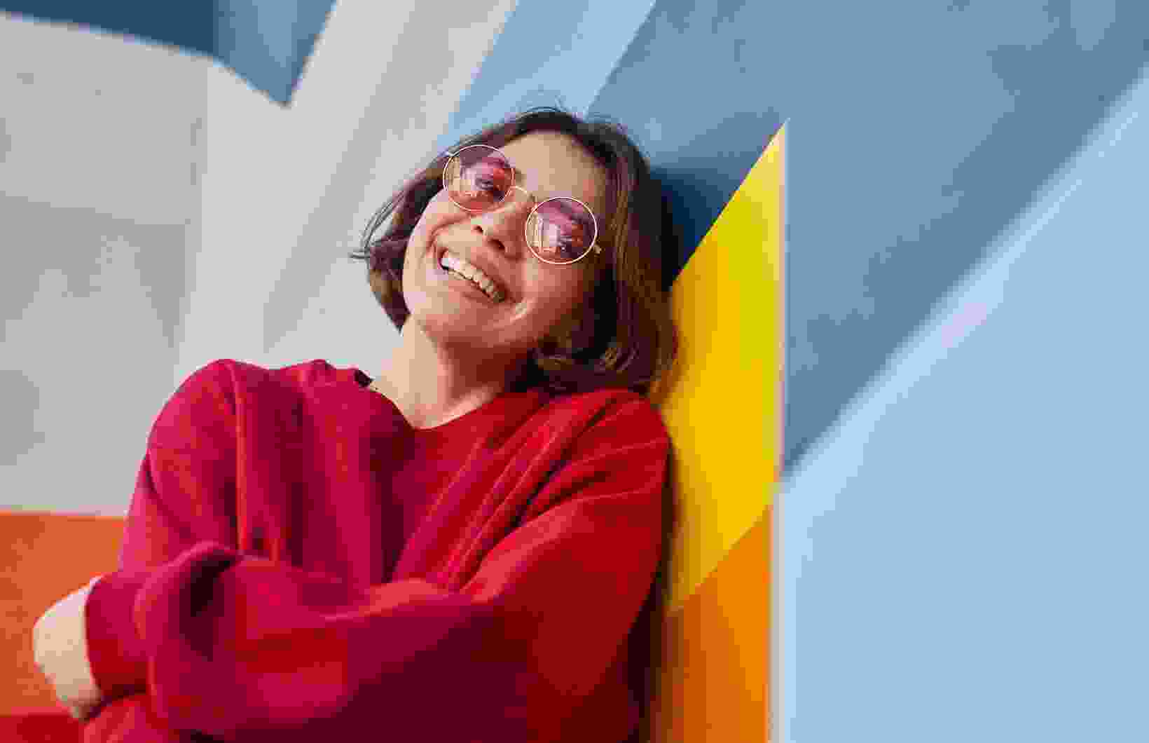 Smiling Bright, Embracing Colorful Vibes